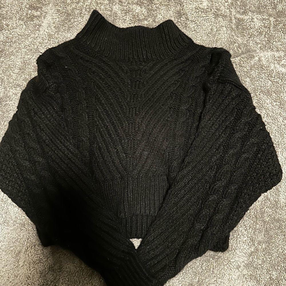 VILA Black Cowl Neck Sweater